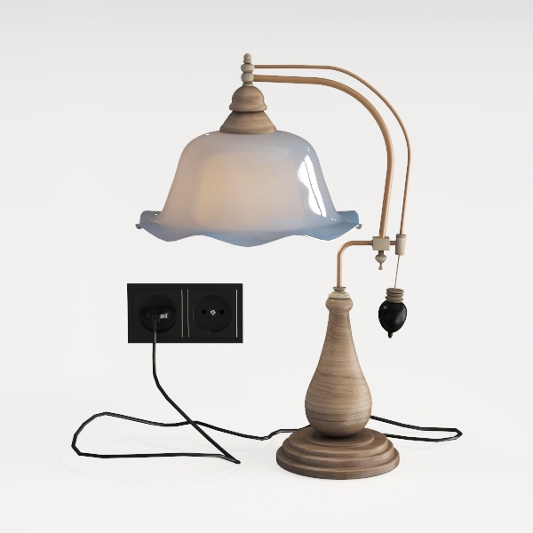 table lamp-Industrial Chic