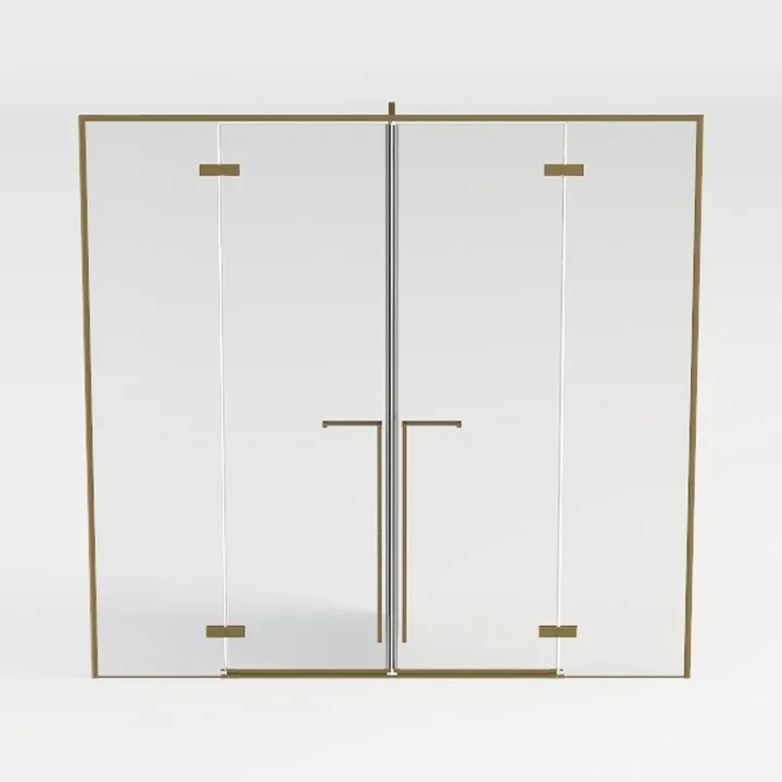 Frameless Shower Door, 46"-48" Wide, 76" high