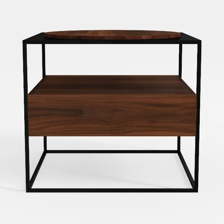 Bed Cabinet 15.7"x11.8"x19.7" Solid Acacia Wood