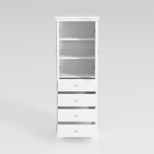 Sheffield Linen Tower by Wyndham Collection - White