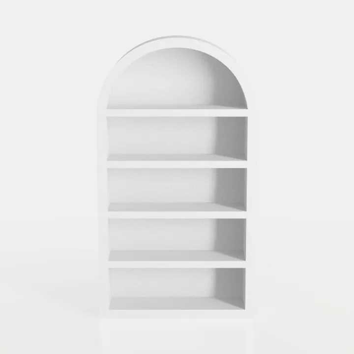GarveeHome Bookcase 5 Shelf Arched Bookshelf 71.65