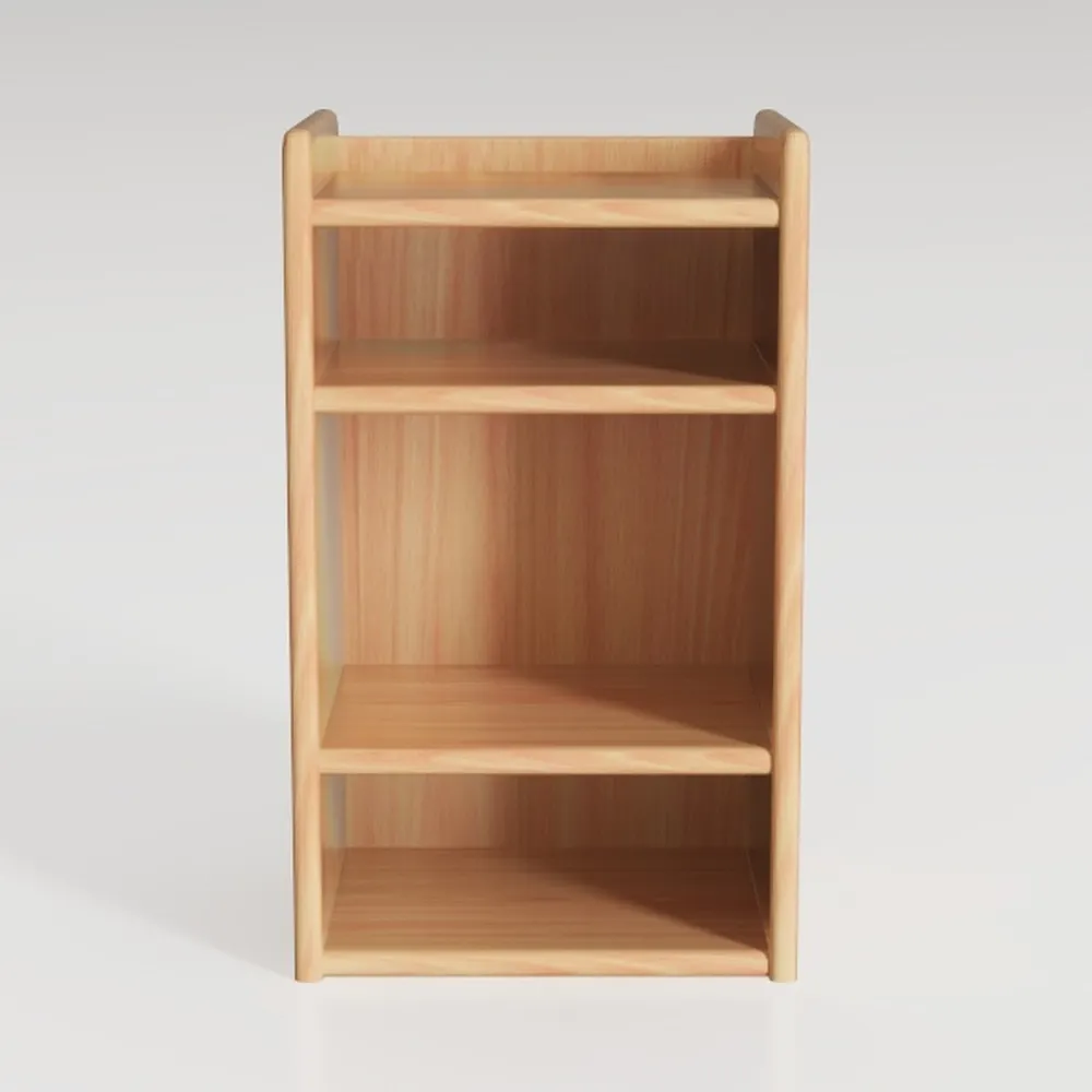 Bookshelves 4 Layers Open Shelf Bookcase Wood