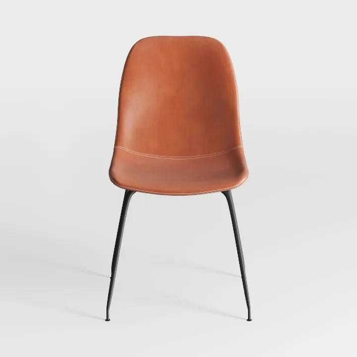 CangLong Modern Velvet Chairs with Metal Legs for