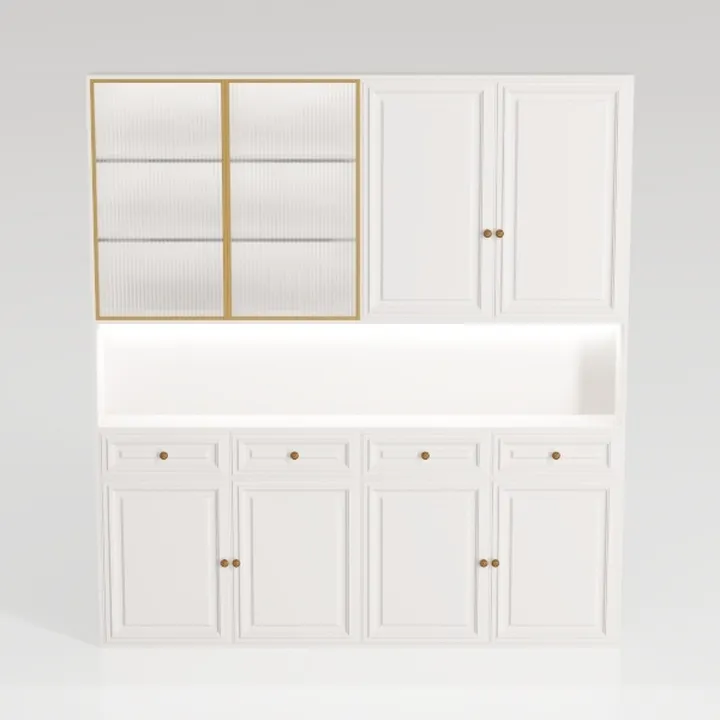 SICOTAS Pantry Cabinet Storage Cabinet with Doors