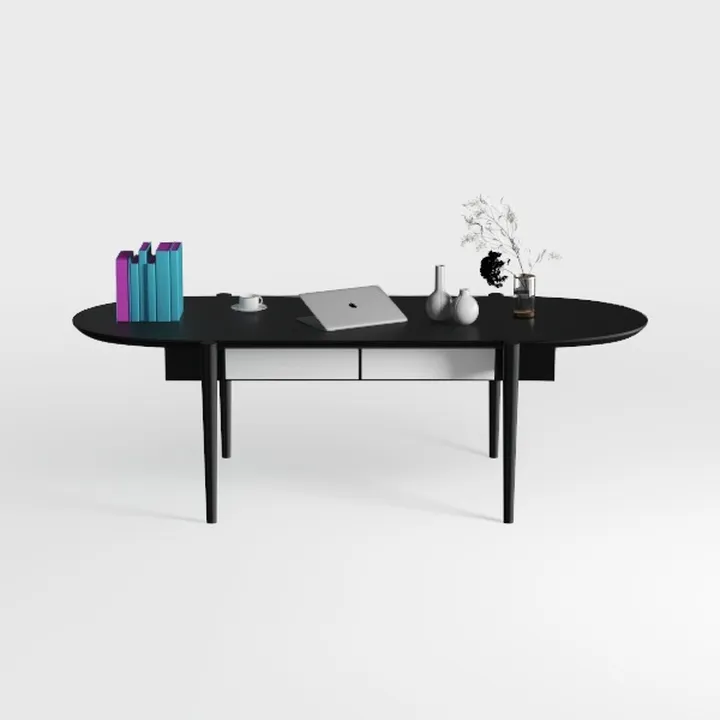 NTC Stream Desk, Modern Wooden Writing Desk with H