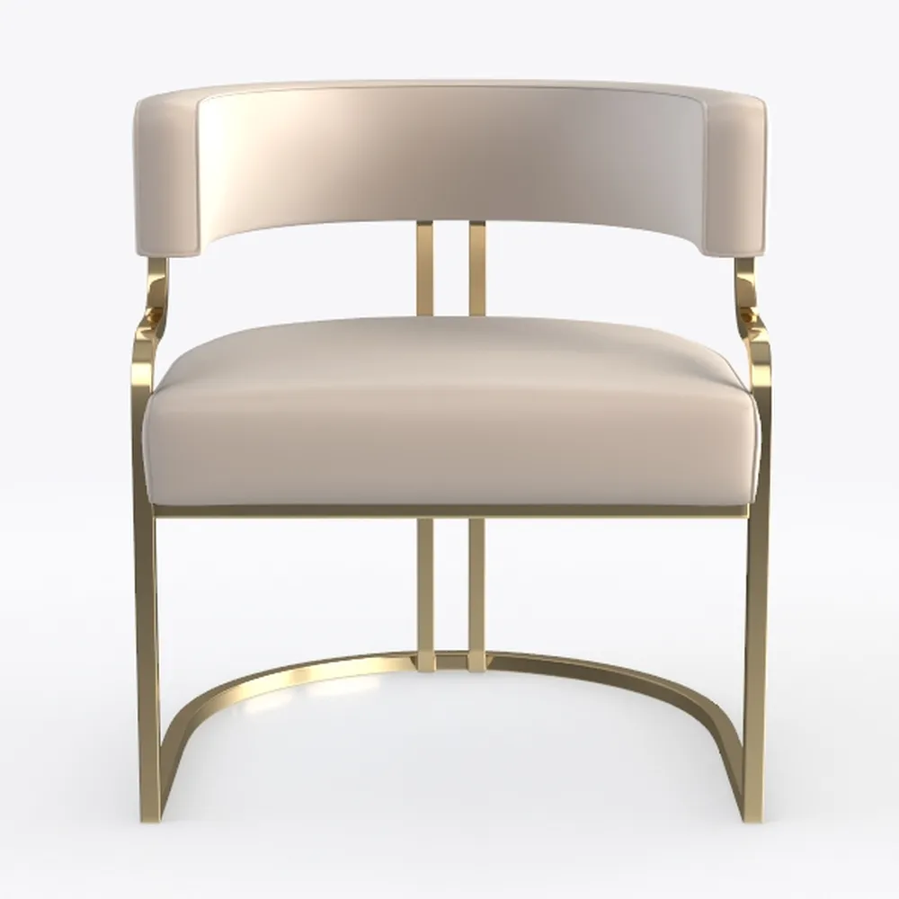 Leather Dining Chair Set, Mid-Century Modern