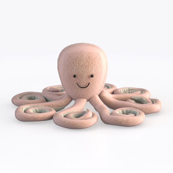 octopus toy-Peach Fuzz