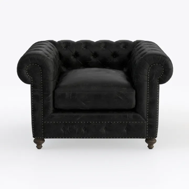 QHITTY Accent Chair, Chesterfield Chair Modern
