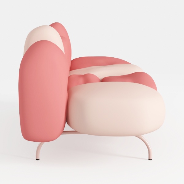 Modern Curved Sectional Sofa Set – High-Density