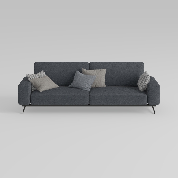Large Sofa, 74.8 Inch Linen Fabric Loveseat