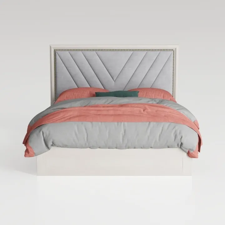 Allewie Full Size Velvet Bed Frame/Vertical