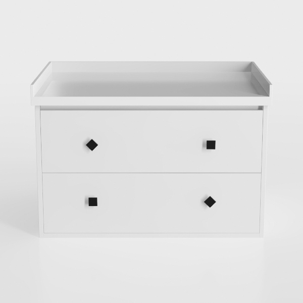 Nightstand with LED Lights, Adjustable Light Color