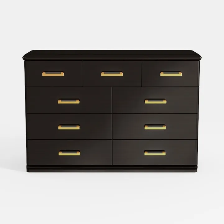8 Drawer Dressers for Bedroom, Black Dresser with