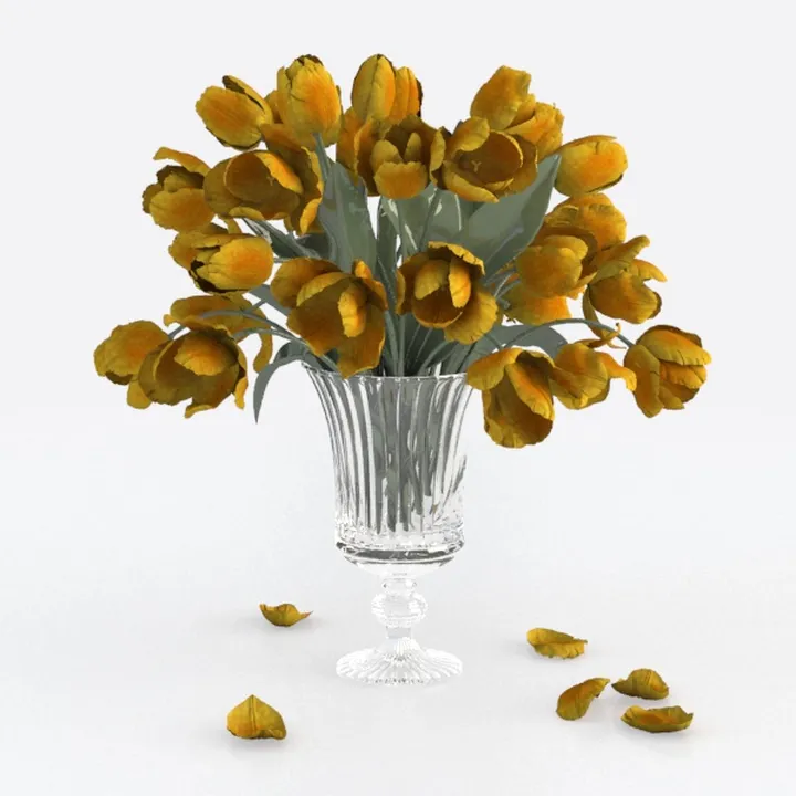 Artificial Magnolia Flower Branch - Realistic Fake