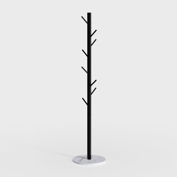Coat Rack Freestanding with Stable Square Base for