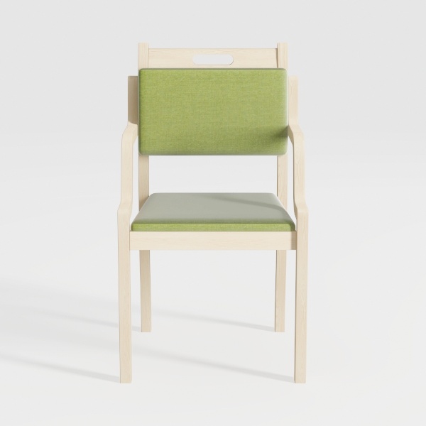 lhx Folding Solid Wood Chairs, Back Chairs, Fabric