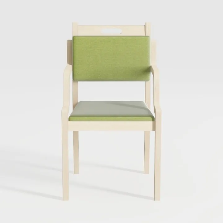 lhx Folding Solid Wood Chairs, Back Chairs, Fabric
