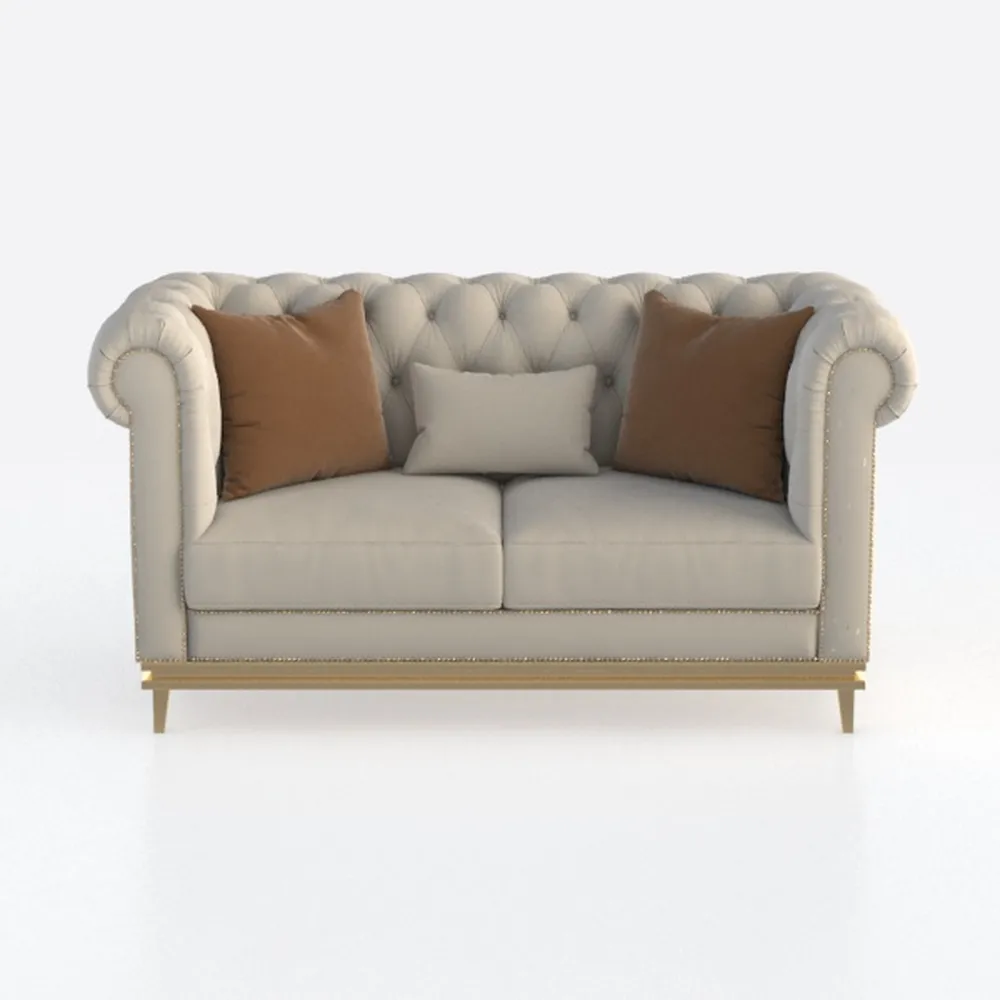 Luxury American Style Genuine Leather Sectional