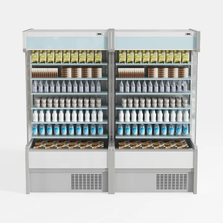 dairy products freezer-Supermarket