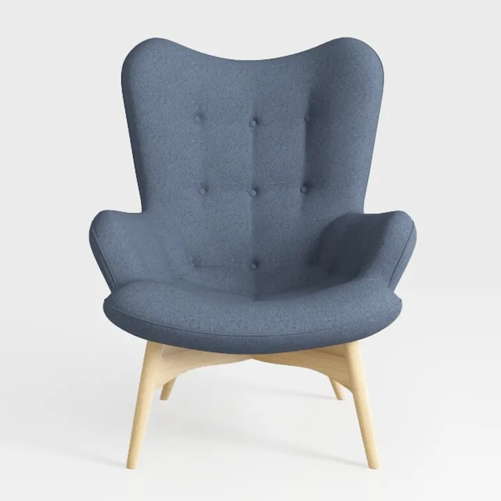 AVAWING Fabric Accent Chair, Upholstered Slipper