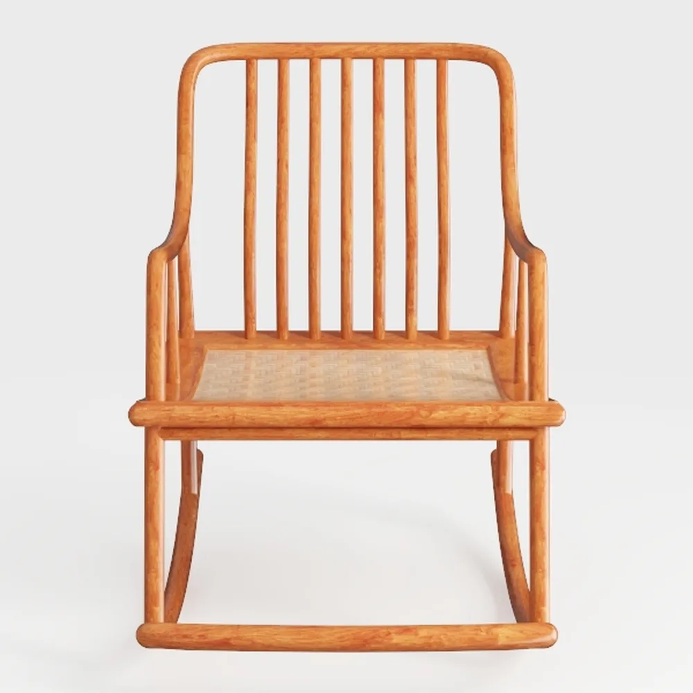 Tangkula Outdoor Acacia Wood Rocking Chair, Wooden