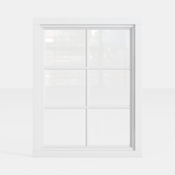 White Grid Window