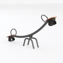 seesaw-Amusement Park Left 45 Degree View