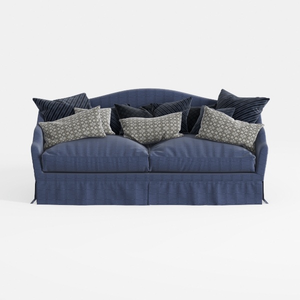 Roundhill Furniture Camero Fabric Pillowback 2-Pie