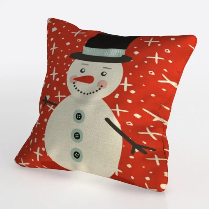 Double-Sided Print Christmas Pillow Covers 18''x18