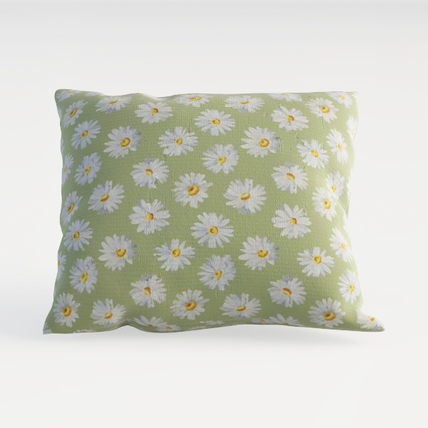 Green Botanical Outdoor Pillow Cover 12x20 Inch