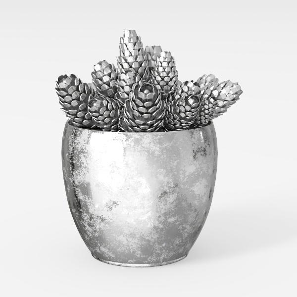 Rustic Ceramic Flower Large Vase, Vintage Floor