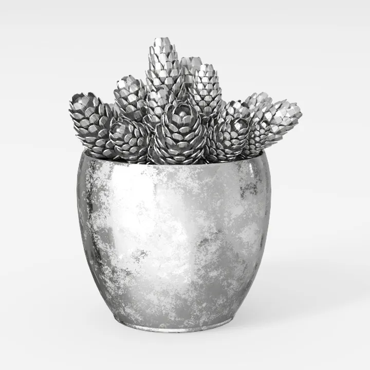 Rustic Ceramic Flower Large Vase, Vintage Floor