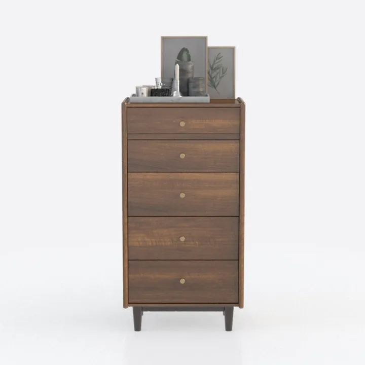 WLIVE LED Nightstand with Charging Station, Fabric