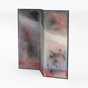 SERIMINO 3 Piece Lotus Flower Canvas Wall Art for Left 45 Degree View
