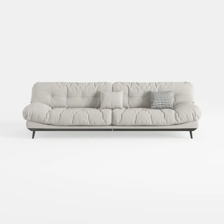 Minimalist Fabric Tufted Modern Sofa 3D Model