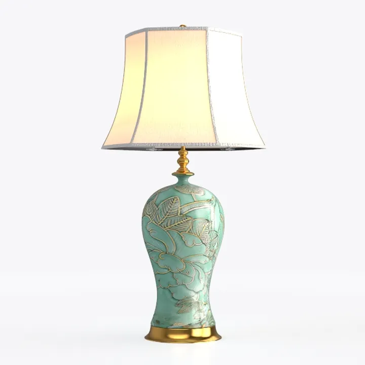Table Reading Light Retro Ceramic Bedside Table
