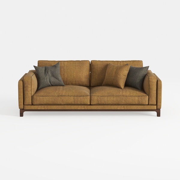 Get Set Style Sofa Couches, 86" Loveseat Mid Centu