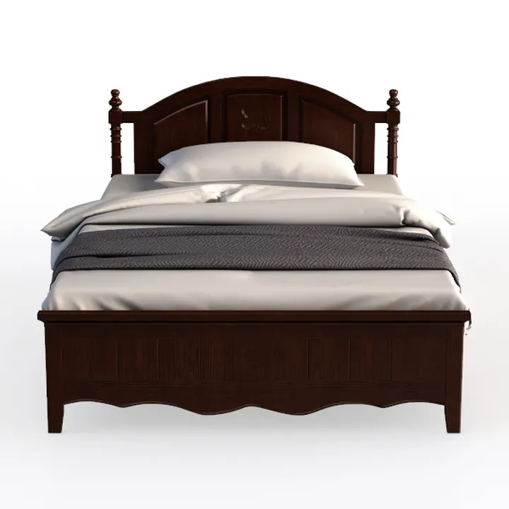 BOWERY HILL Transitional Solid Wood Panel Twin Bed