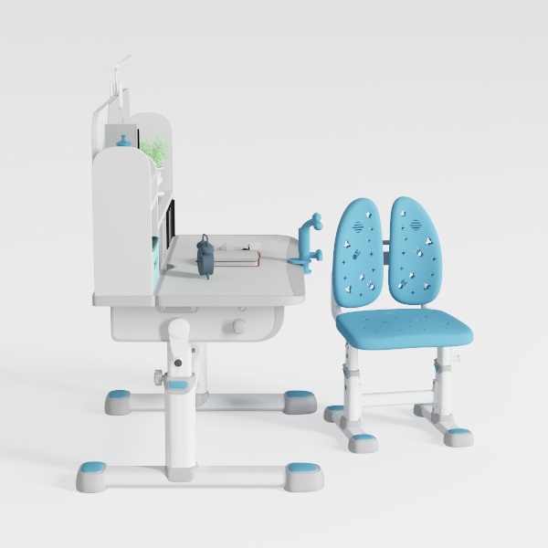 Artist hand Kids Study Desk and Chair Set Height
