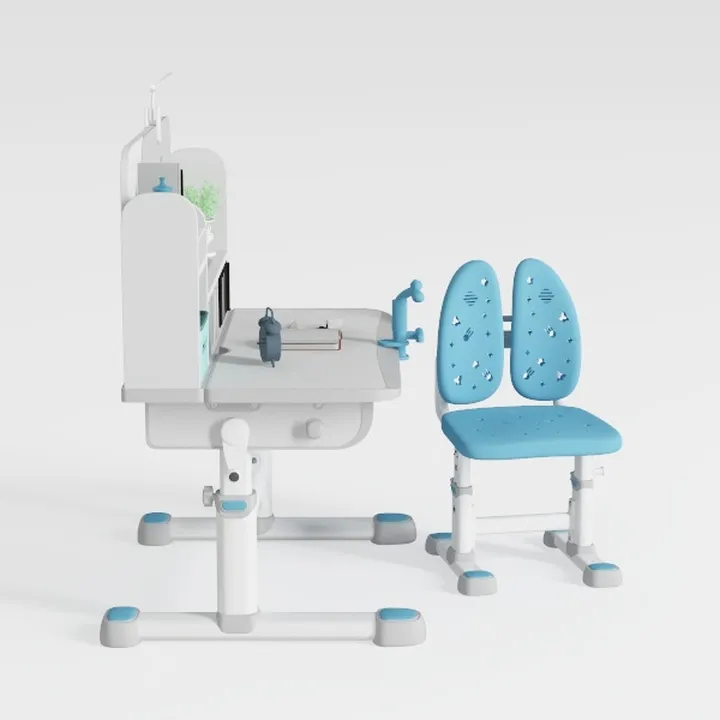 Artist hand Kids Study Desk and Chair Set Height