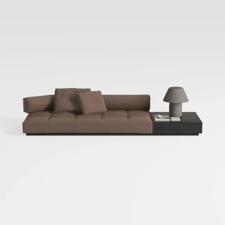 Valletta Italian Nappa Leather L-Shaped Sectional 