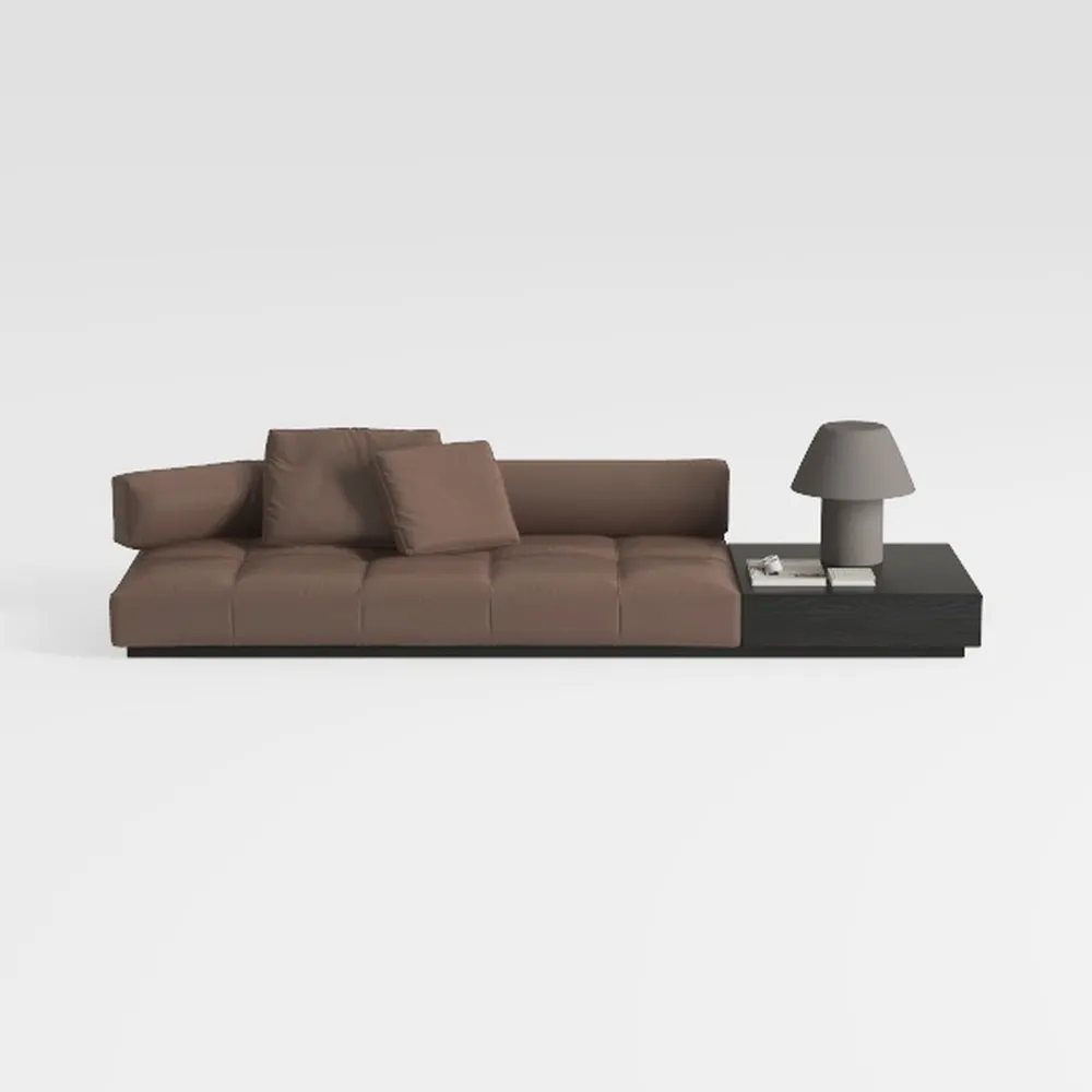 Valletta Italian Nappa Leather L-Shaped Sectional