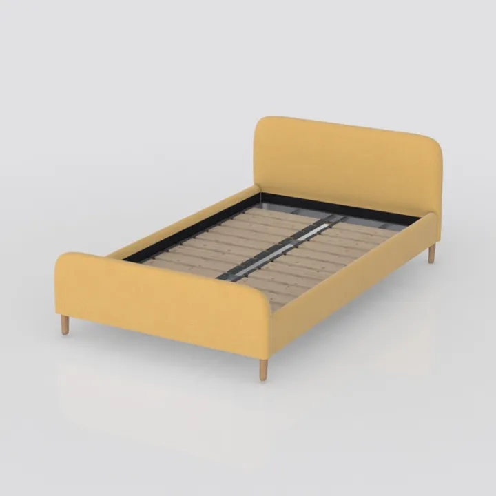 Pemberly Row Upholstered Platform King Bed in Must