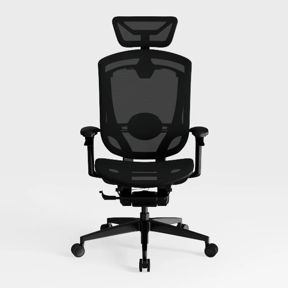 Ergonomic Office Chair with Leather Cushion, Memor