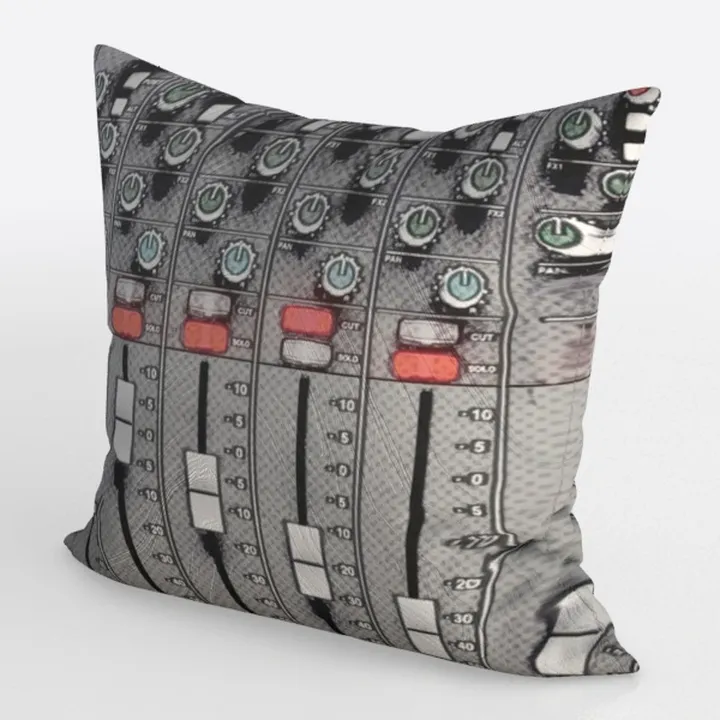 African Mudcloth Black White Flax Cotton Hidden