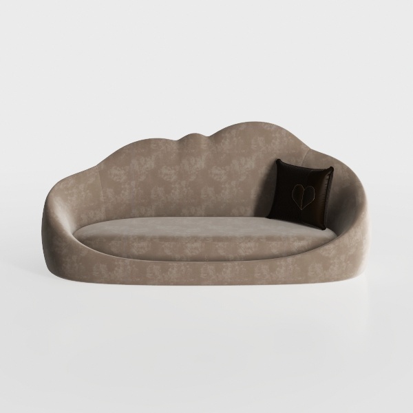 ERYE 3 Seats Teddy Fleece Boucle Freestanding Sofa