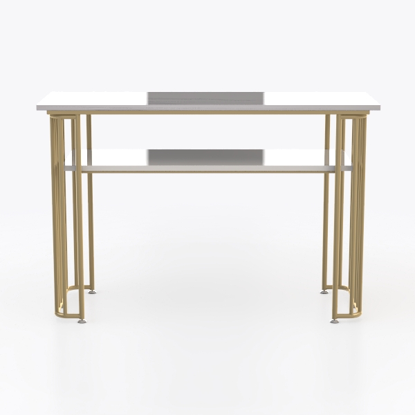 Henn&Hart Rectangular Nested Coffee Table in Brass