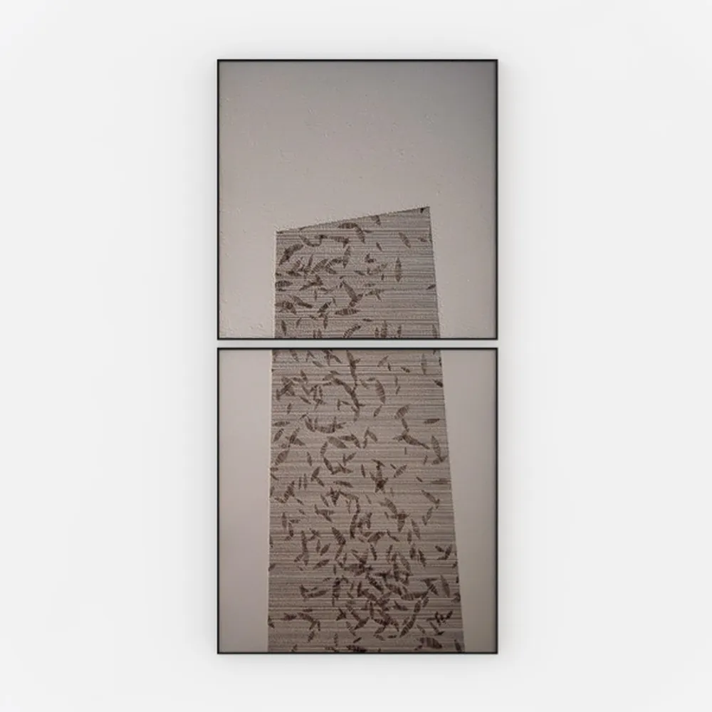 2Pcs Vintage Rustic Rose Flower Wall Art Pink and