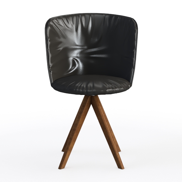 Office Chair,Adjustable Home Office Swivel PU Leat