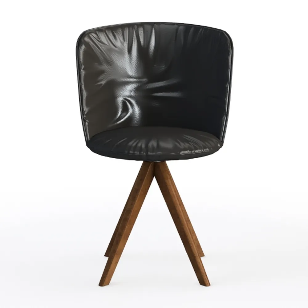 Office Chair,Adjustable Home Office Swivel PU Leat